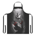 Samurai-inspired apron featuring a dramatic battle scene