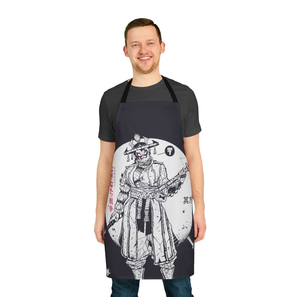 Nobushi character from "For Honor" video game featured on high-quality apron