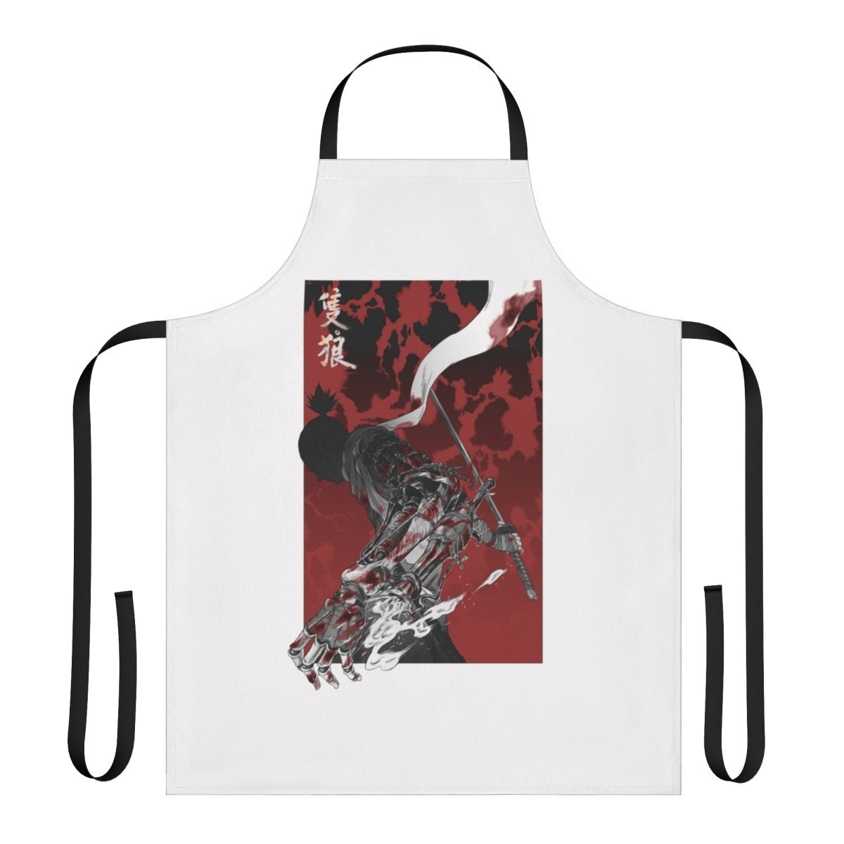 Samurai with Katana Apron - Anime Inspired Video Game Art