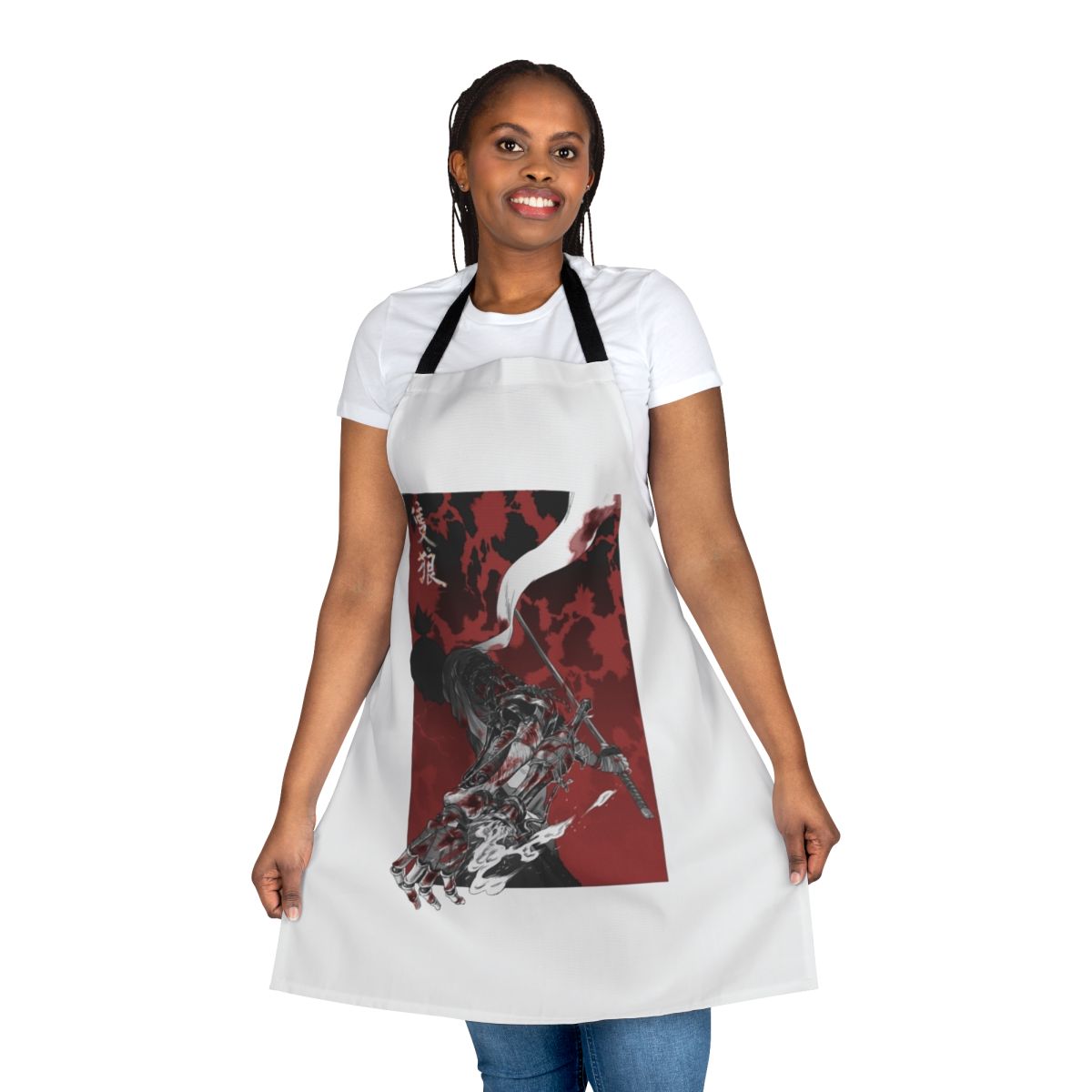 Samurai with Katana Apron - Anime Inspired Video Game Art