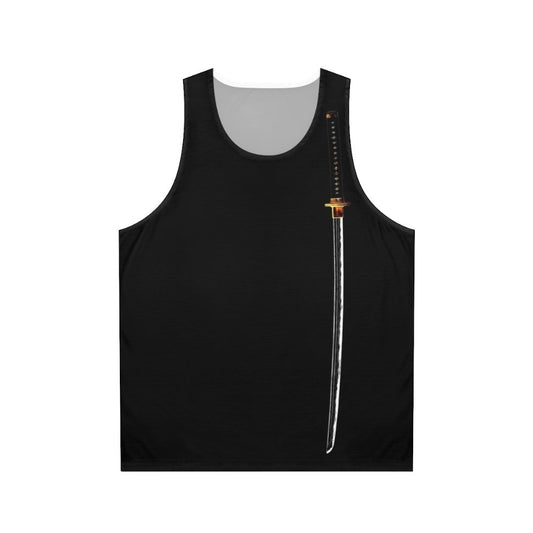 Samurai katana unisex tank top