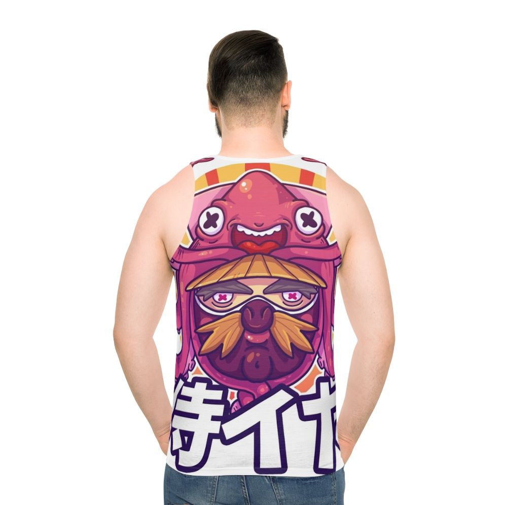 Samurai Squid Unisex Tank Top with Kawaii Design