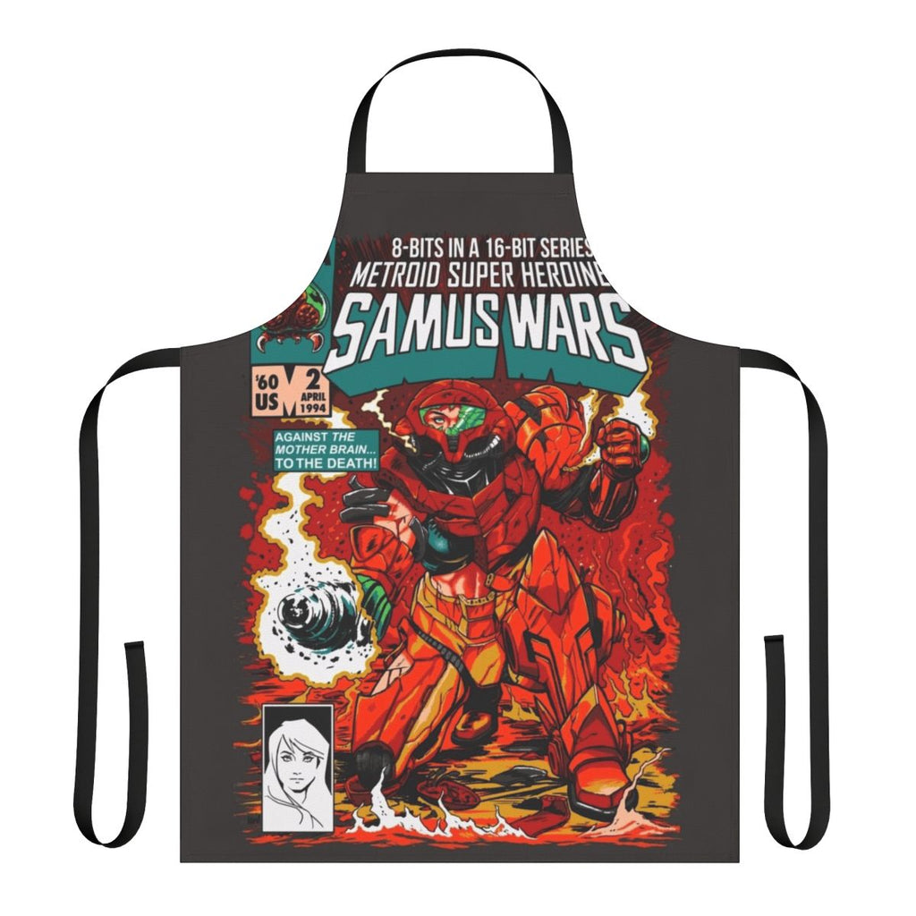 Samus-Inspired Apron featuring Metroid characters and elements