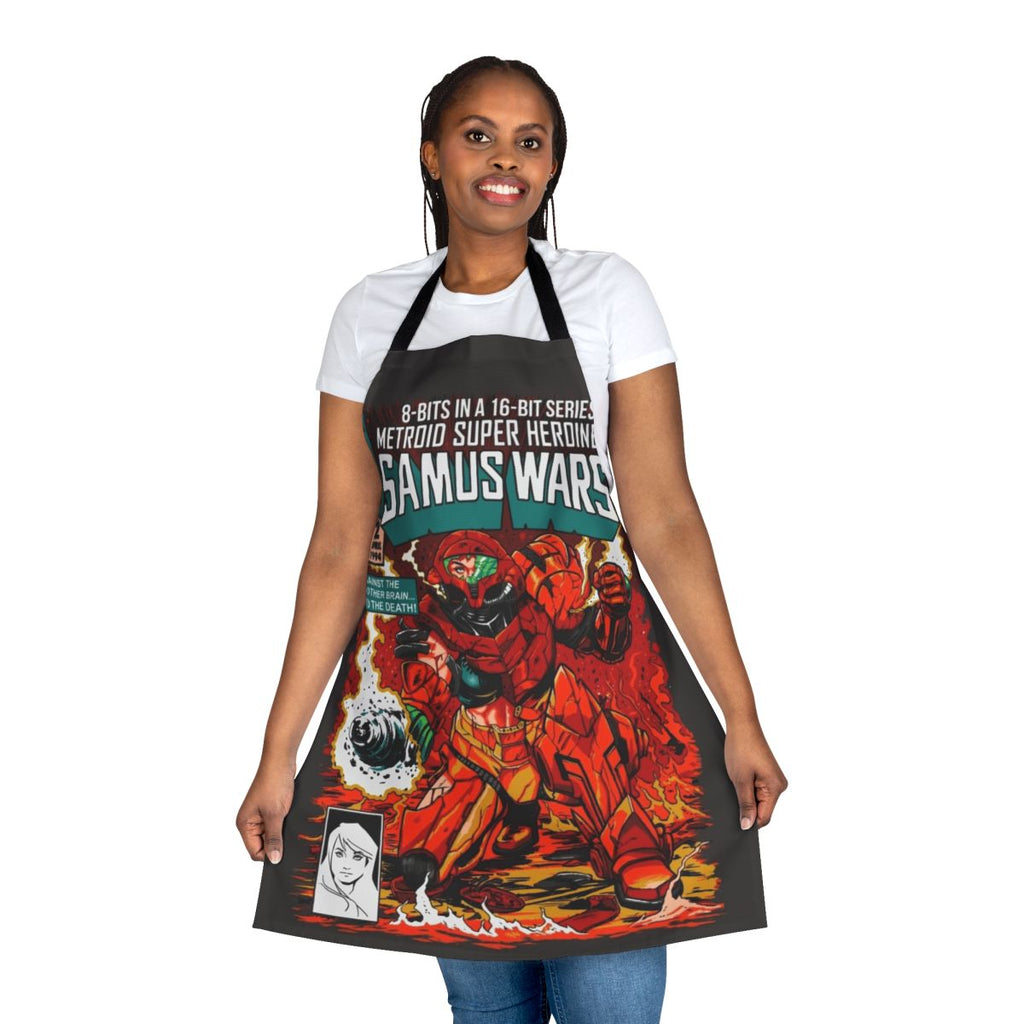Samus-Inspired Apron featuring Metroid characters and elements
