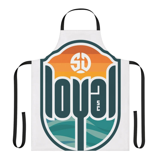 San Diego Loyal Soccer Inspired Apron with USL League and Futbol Designs