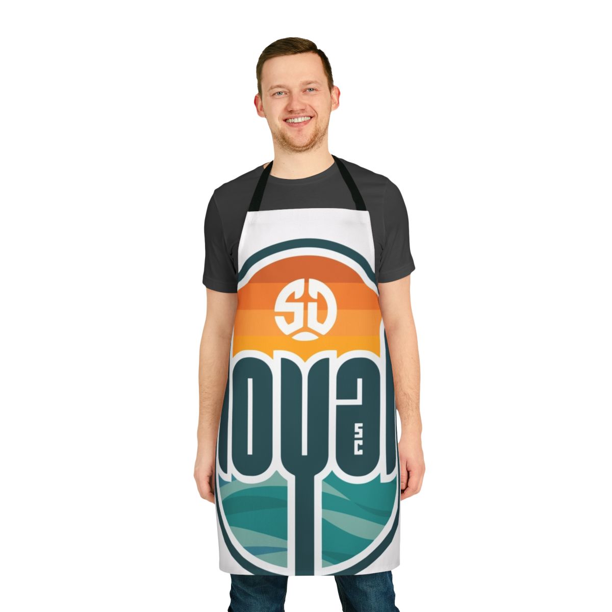San Diego Loyal Soccer Inspired Apron with USL League and Futbol Designs