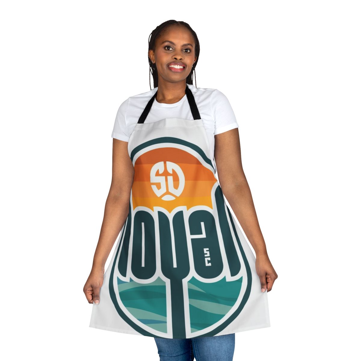 San Diego Loyal Soccer Inspired Apron with USL League and Futbol Designs
