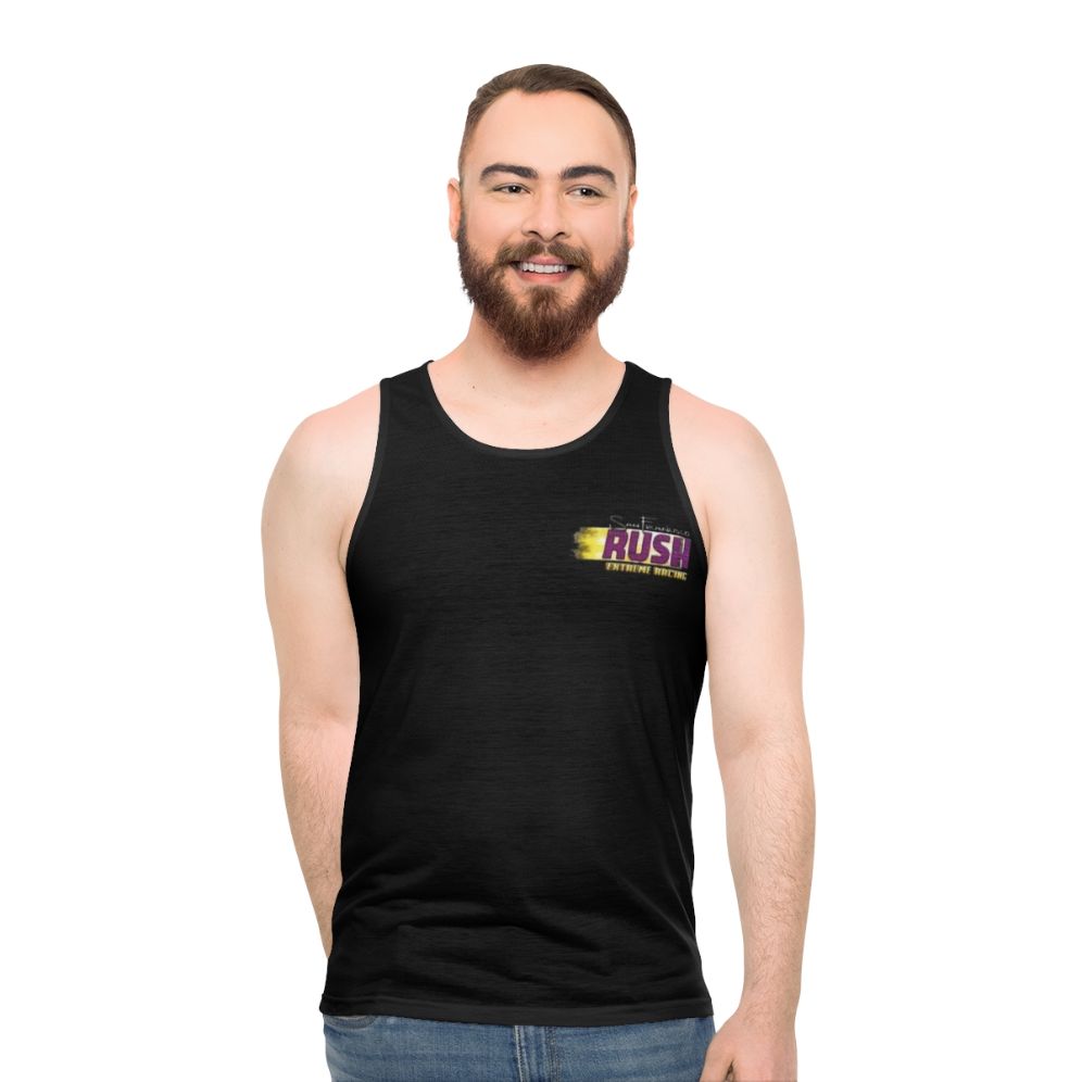 Retro N64 racing game San Francisco Rush unisex tank top