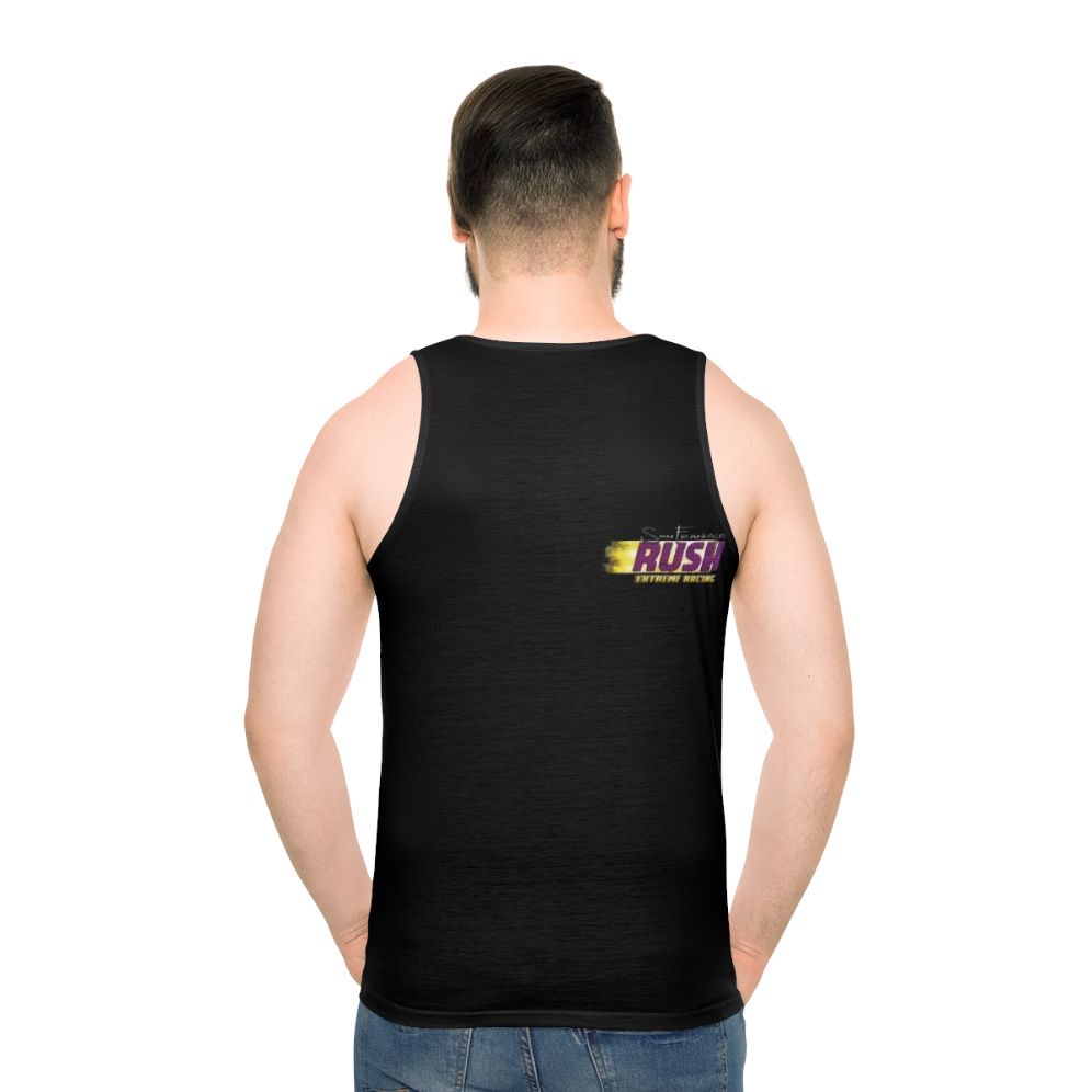 Retro N64 racing game San Francisco Rush unisex tank top