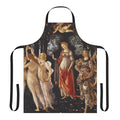 An apron featuring the iconic Primavera painting by the Renaissance artist Sandro Botticelli.