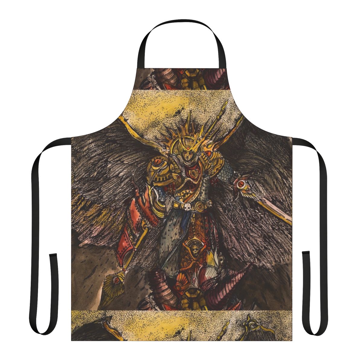 Sanguinius-Inspired Sci-Fi Apron with Blood Angels Imagery