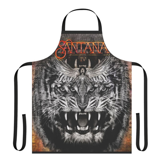 Santana-themed apron featuring classic album cover artwork