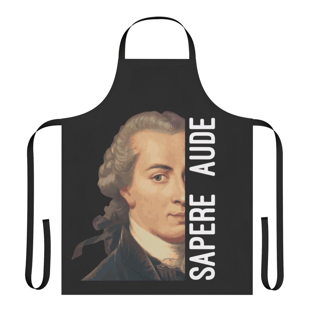 Saper Aude inspirational apron with Immanuel Kant philosophy quotes