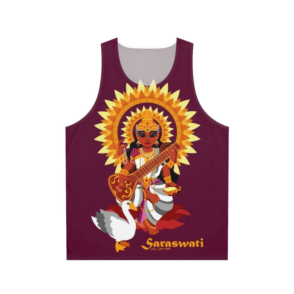 Unisex Saraswati Goddess Tank Top