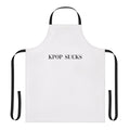 Sarcastic anti-kpop music lover apron with "Kpop Sucks" text