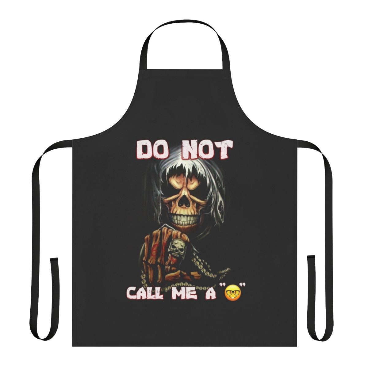 Snarky "Do Not Call Me A Apron" design on a high-quality kitchen apron