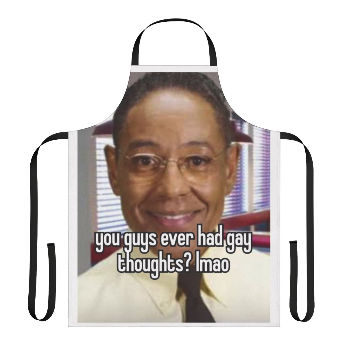 Sarcastic gay thoughts apron with a playful, sarcastic design