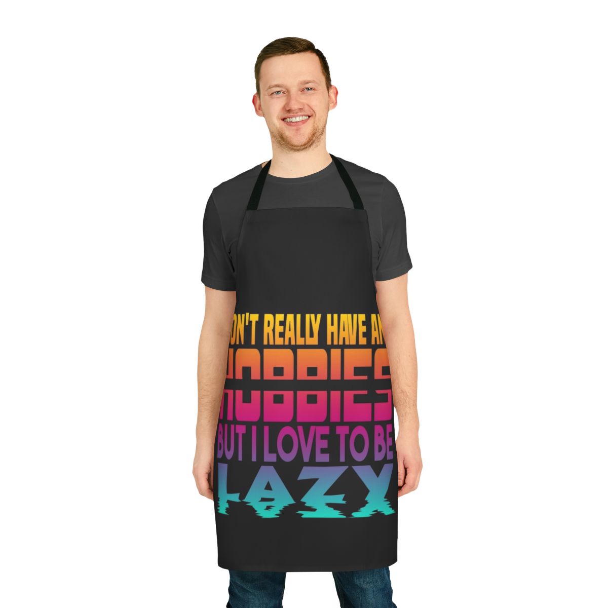 "I Have No Hobbies" Lazy Apron with Sarcastic Sloth Design
