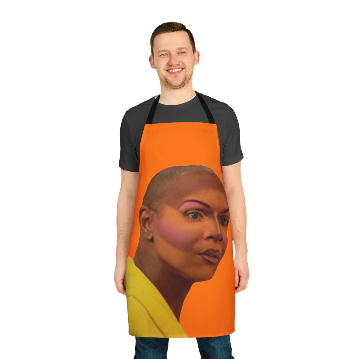 Sassy and sarcastic apron with vaporwave and drag-inspired design