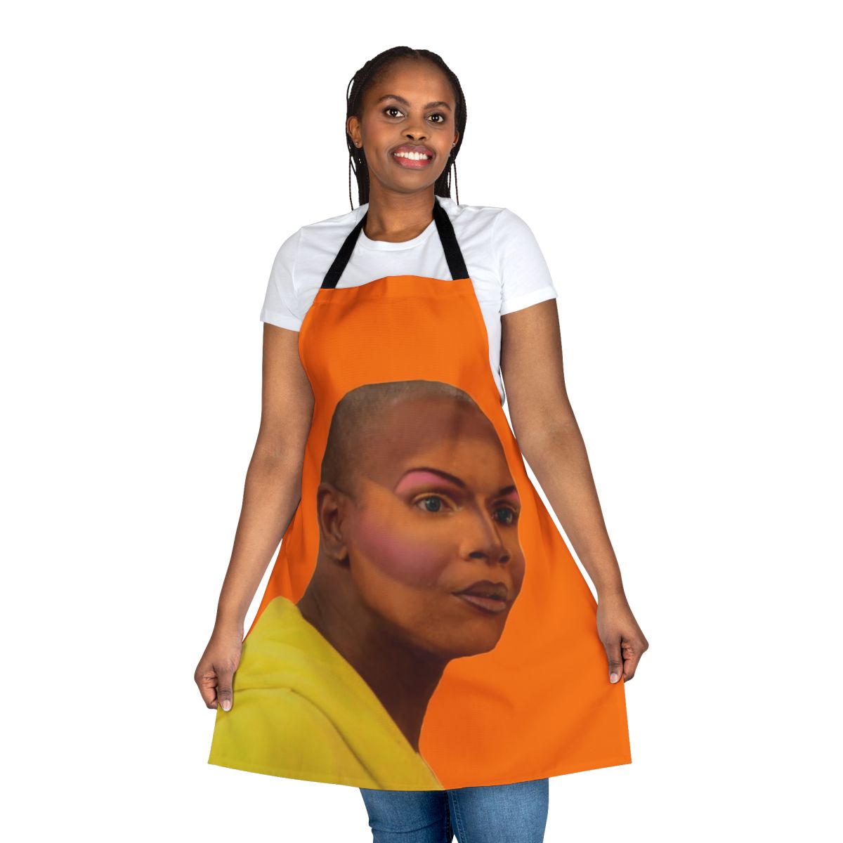 Sassy and sarcastic apron with vaporwave and drag-inspired design