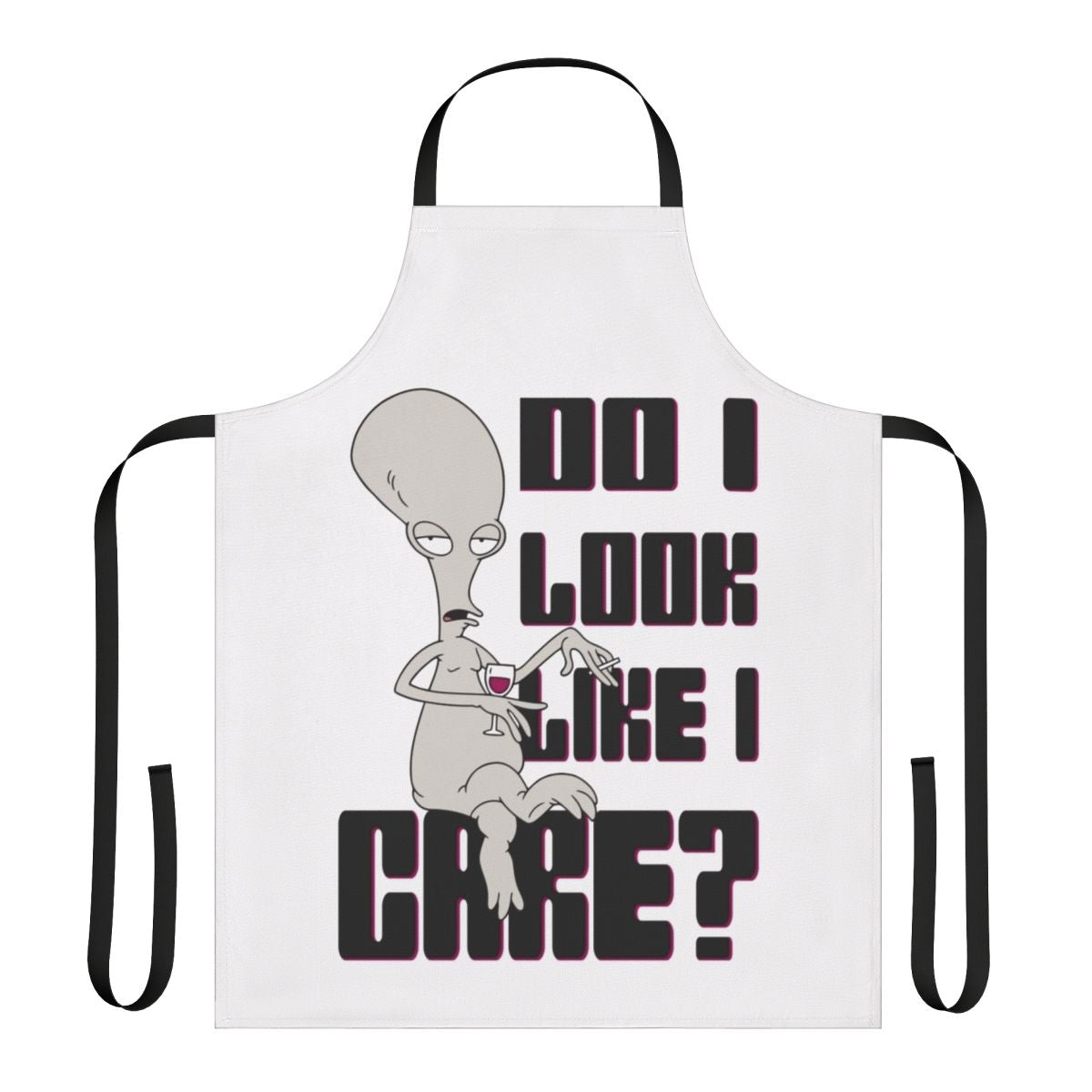 Sassy Attitude Apron with "Do I Look Like I Care" Quote