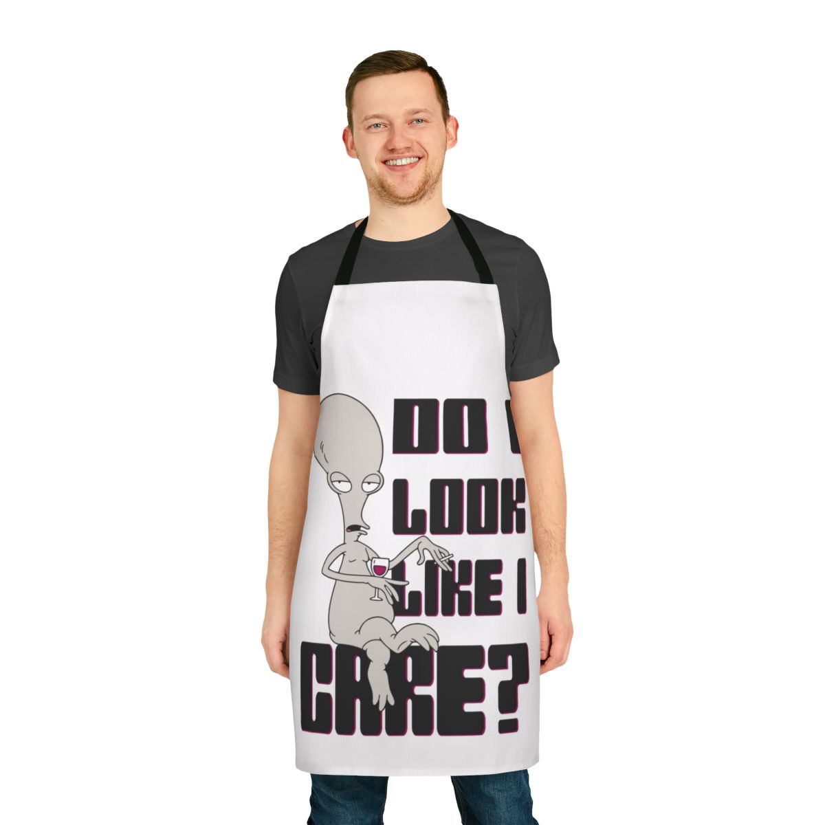 Sassy Attitude Apron with "Do I Look Like I Care" Quote
