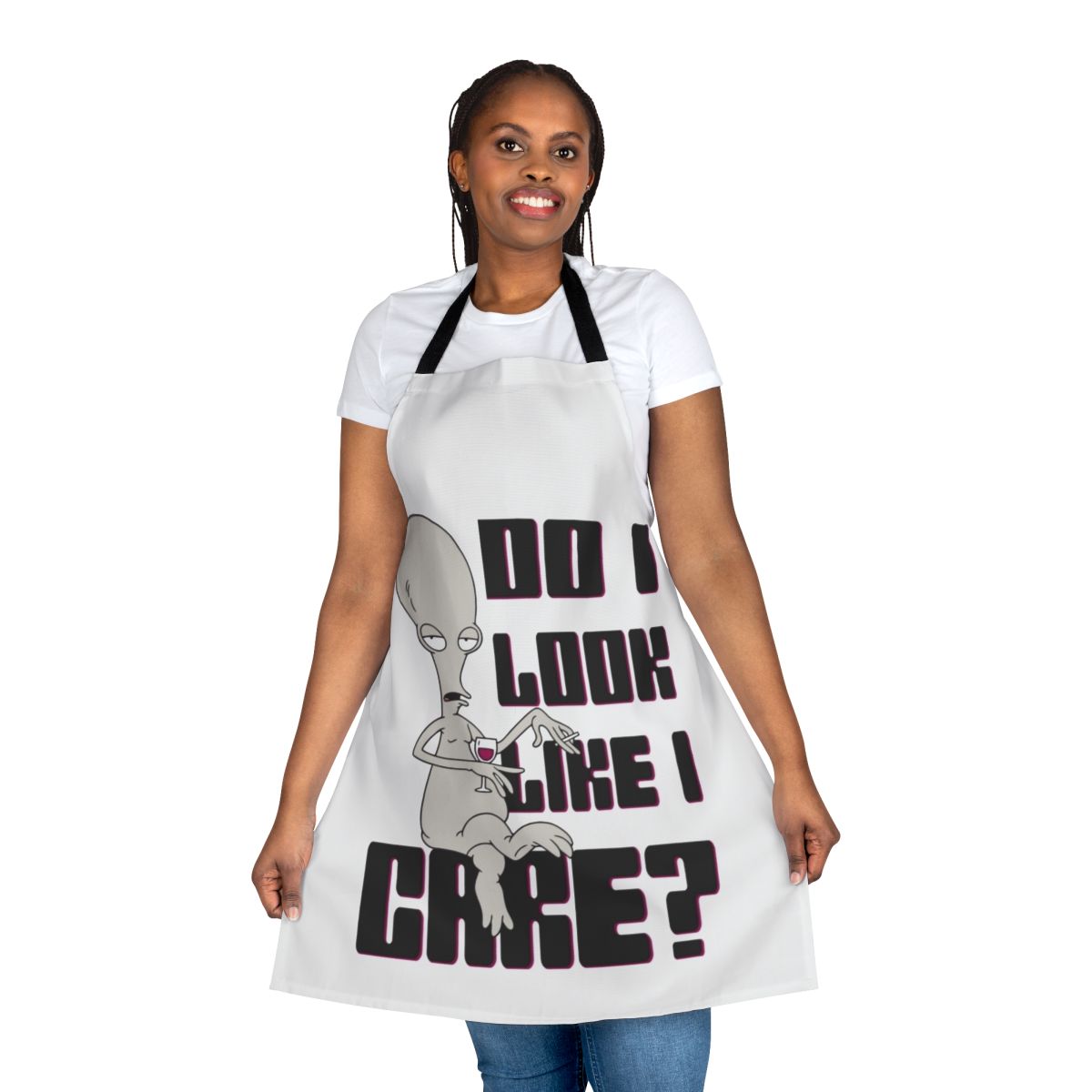 Sassy Attitude Apron with "Do I Look Like I Care" Quote