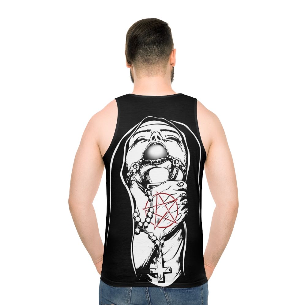 Satanic gothic nun tank top