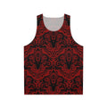 Satanic occult baphomet unisex tank top