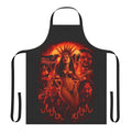 Satanico Pandemonium Horror Movie Apron featuring Salma Hayek's iconic character from the 1996 film "From Dusk Till Dawn"