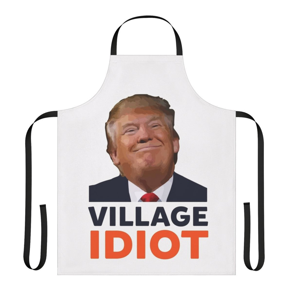 Satirical anti-Trump apron with humorous political message