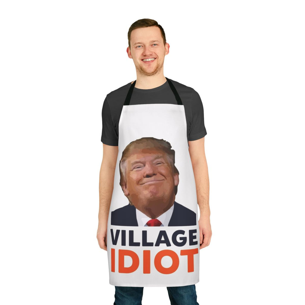Satirical anti-Trump apron with humorous political message