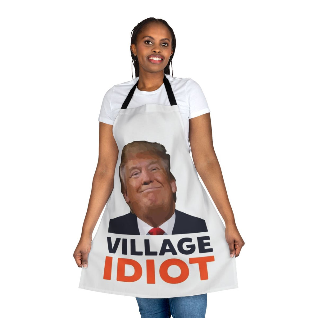 Satirical anti-Trump apron with humorous political message