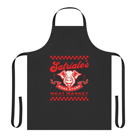 The Sopranos-inspired BBQ apron with Satriale's Pork Store logo