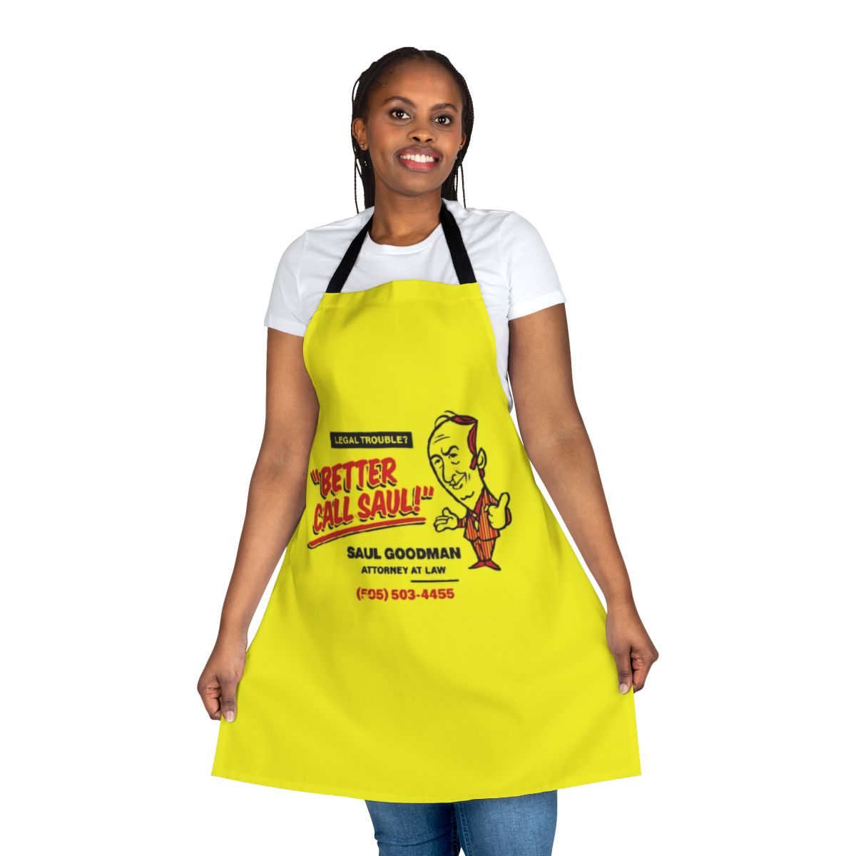 High-quality apron featuring Saul Goodman from the hit TV series Breaking Bad