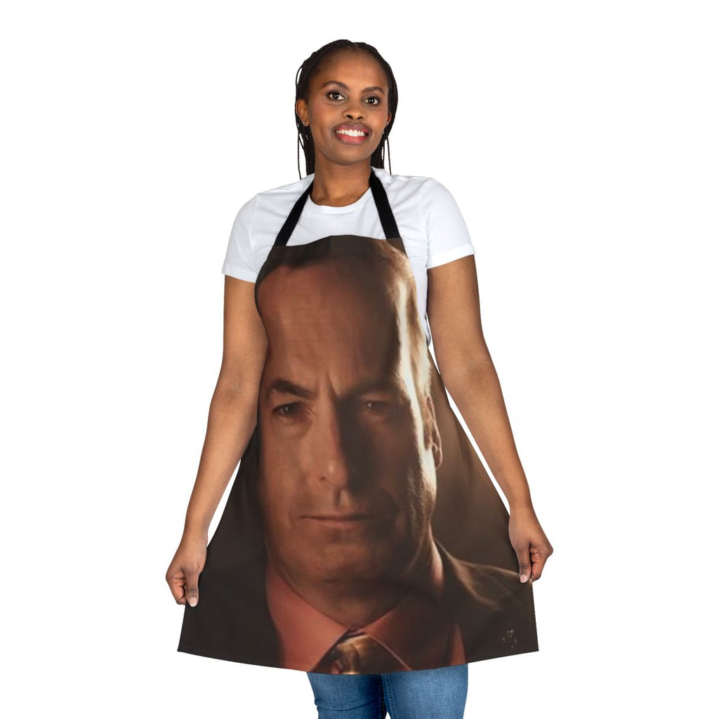 Saul Goodman Face Apron - Stylish pop culture apron featuring the iconic character from Better Call Saul and Breaking Bad