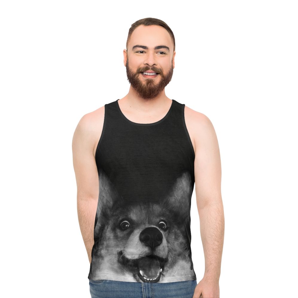 Sausage Fox Unisex Corgi Dog Funny Tank Top