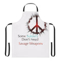 Savage Weapons Apron featuring twin flame, divine feminine, and peaceful warrior imagery