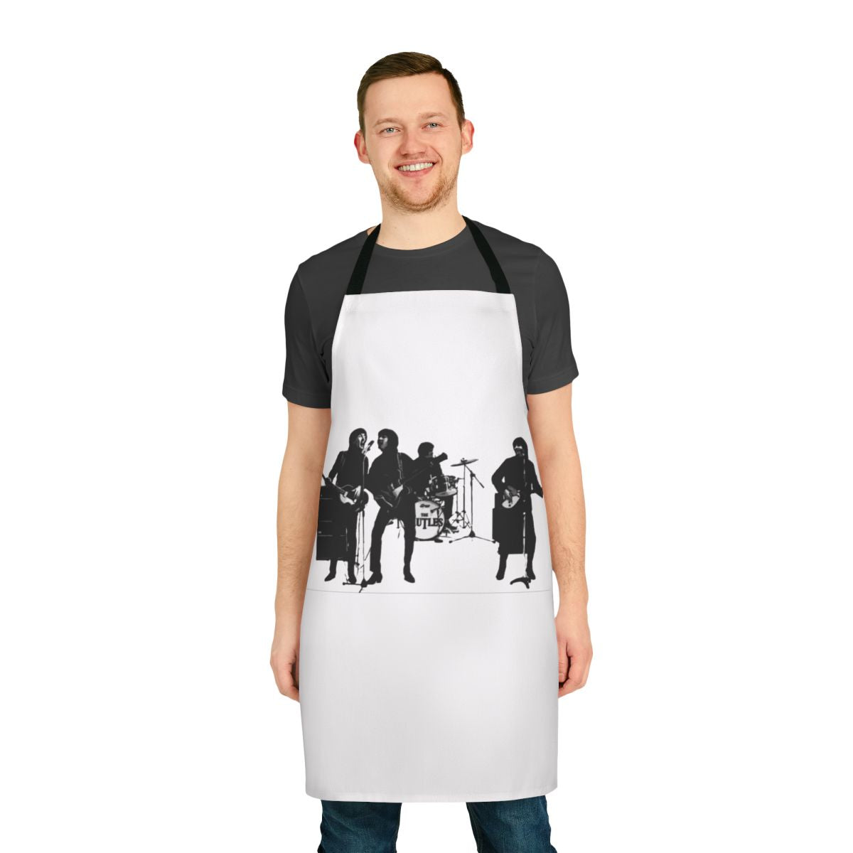 Savage Young Rutles-Inspired Apron with Monty Python and Music Parody Designs