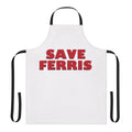 Save Ferris Inspired Apron with 80s Movie Imagery