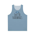 Save The Narwhals Unisex Tank Top - Cute Narwhal Graphic