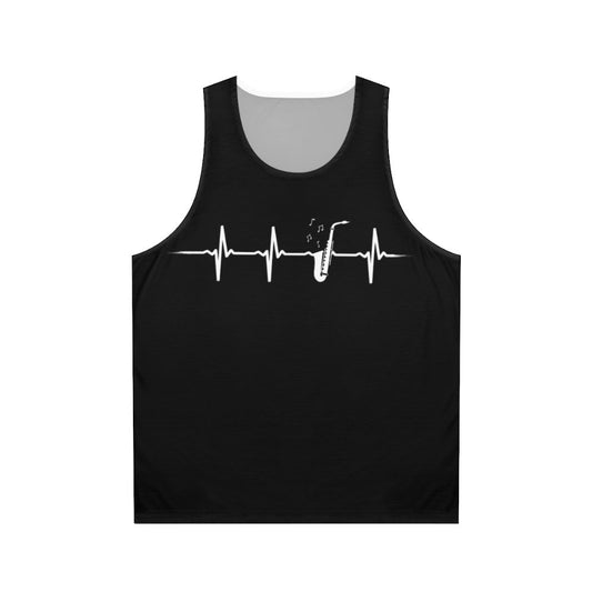 Saxophone Heartbeat Unisex Tank Top