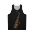 Saxophone Jazz Blues Art Design Unisex Tank Top