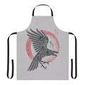Raven apron with Scandinavian mythological and tribal design