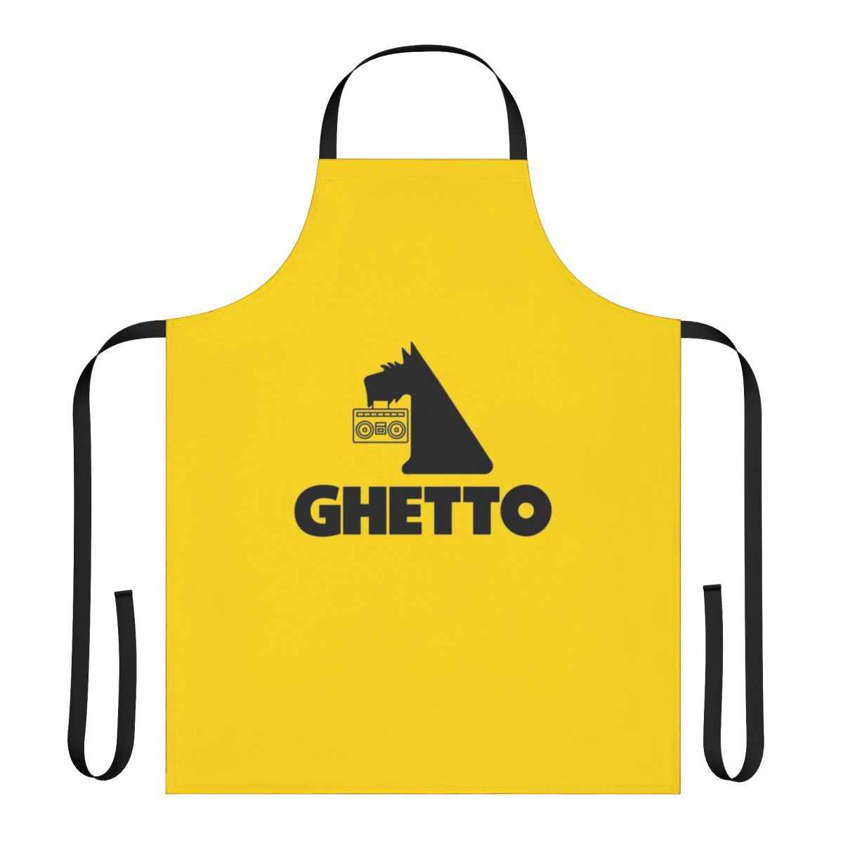 Affordable Scandinavian-inspired apron with urban, humorous design