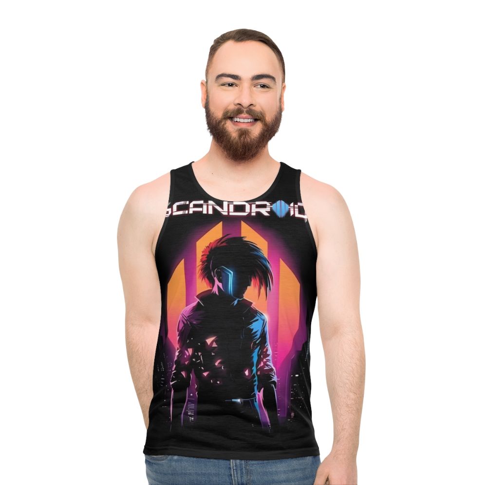 Scandroid 2517 Unisex Synthwave Tank Top