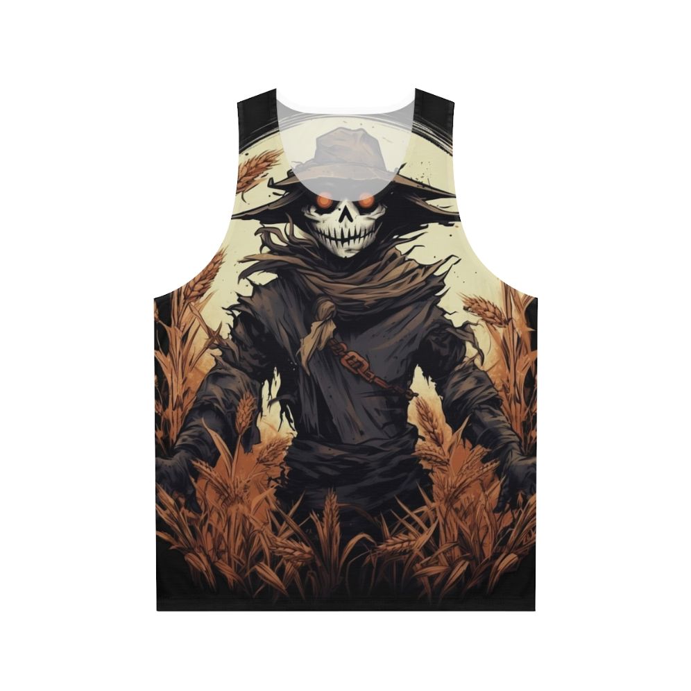 Scarecrow unisex halloween tank top