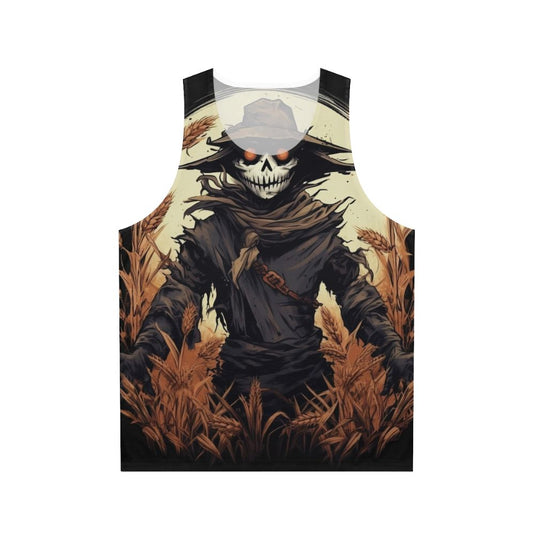 Scarecrow unisex halloween tank top
