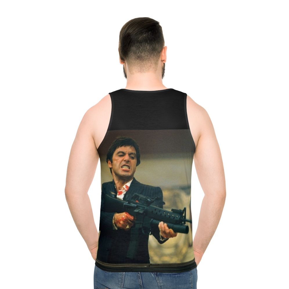 Scarface Unisex Tank Top Featuring Al Pacino as Tony Montana