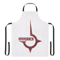 Scarlet apron with House Harkonnen design, a tribute to the Dune franchise